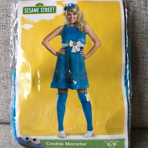 NEW! Cookie Monster Adult Costume